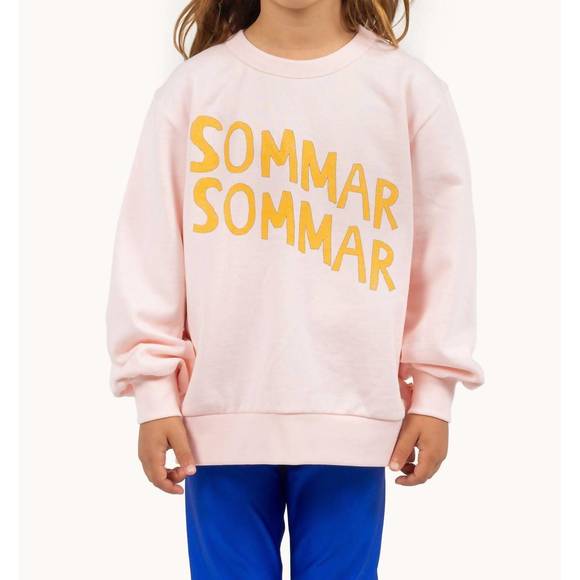 NEW TINYCOTTONS women's sommar graphic sweatshirt in pink - Picture 1 of 3